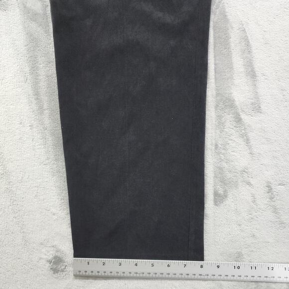 Vintage 90s Koret Petites Pants Womens Size L Black Sueded Pull On Office Career - Picture 5 of 8